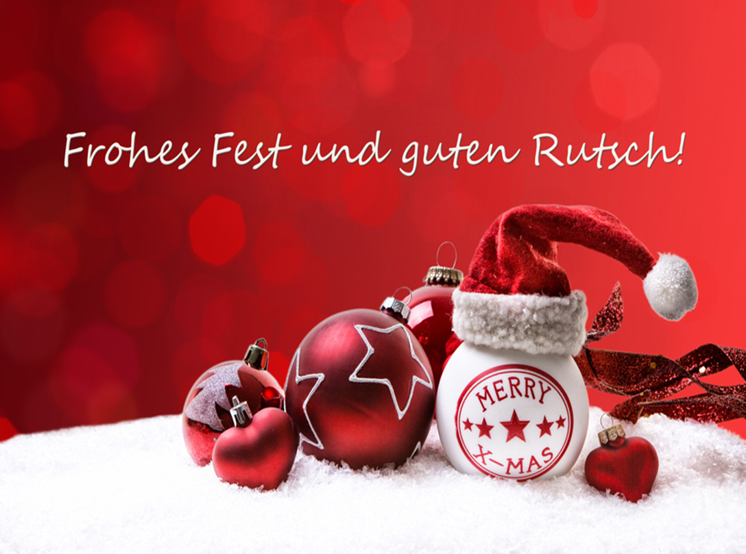 Frohe Weihnachten und Guten Rutsch